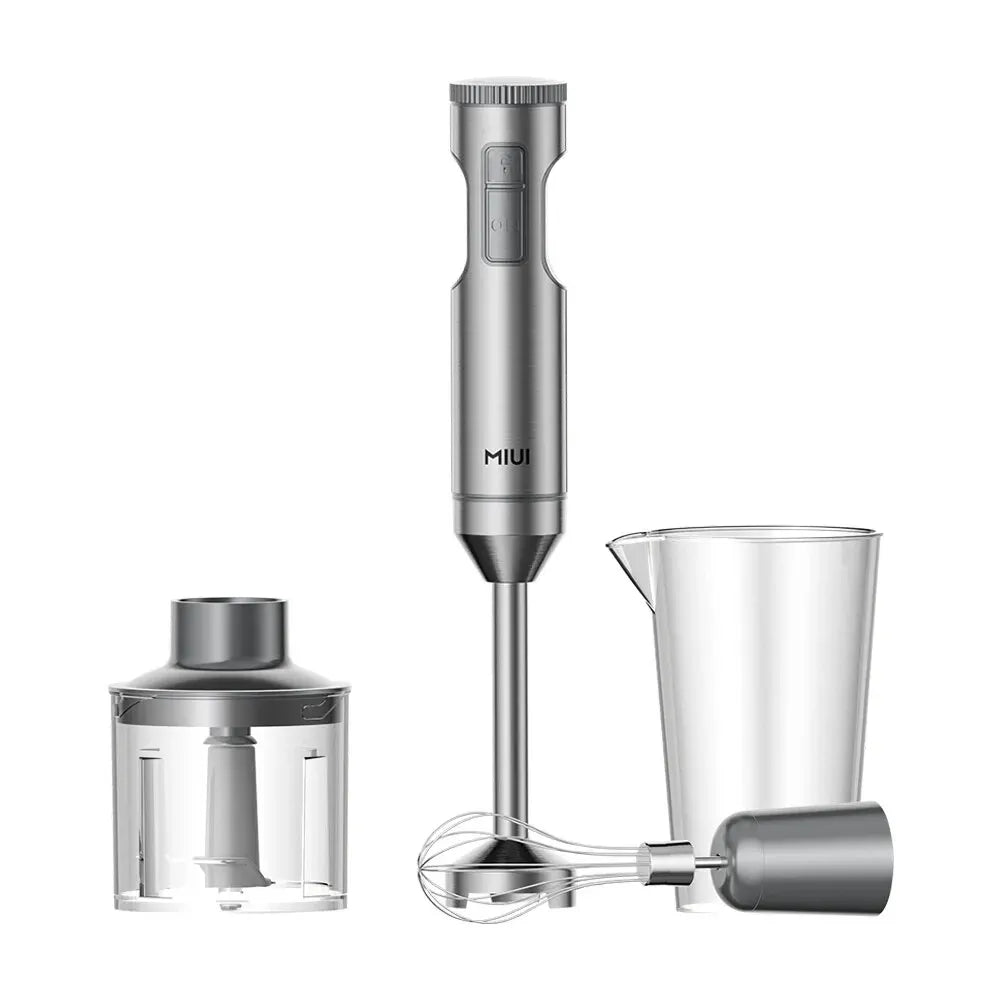 MIUI Hand Immersion Blender 1000W Powerful 4-in-1,Stainless Steel  Juicer & Blender  The Khan Shop
