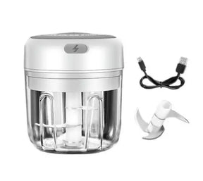 Mini Electric Garlic Chopper 100ML/250ML USB Garlic Grinder Mini Vegetable Chili Masher  Juicer & Blender 250ml The Khan Shop