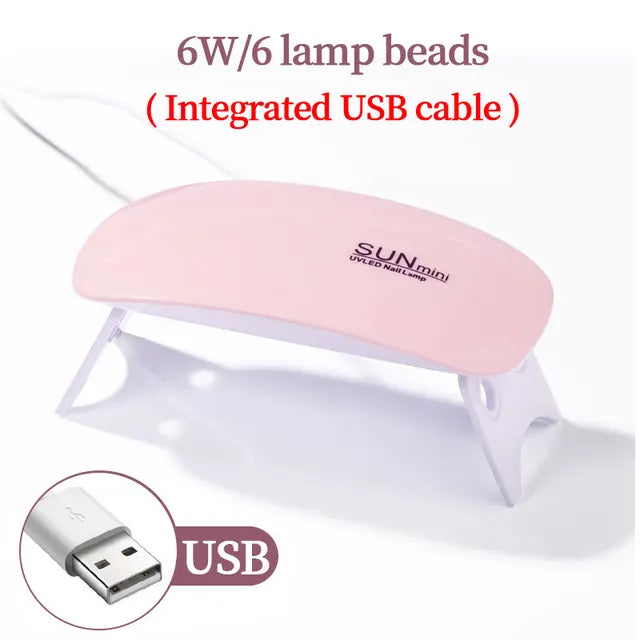 Mini Mouse Gel Nails Polish Drying Lamp USB Nail Phototherapy Machine Professional Manicure  Dryer 4 The Khan Shop