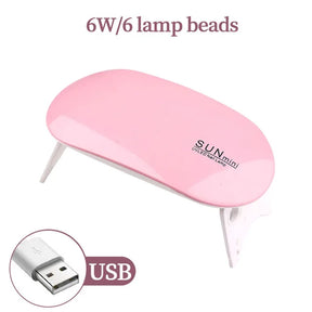 Mini Mouse Gel Nails Polish Drying Lamp USB Nail Phototherapy Machine Professional Manicure  Dryer 2 The Khan Shop