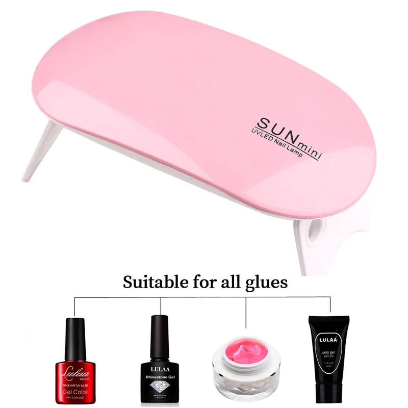 Mini Mouse Gel Nails Polish Drying Lamp USB Nail Phototherapy Machine Professional Manicure  Dryer  The Khan Shop