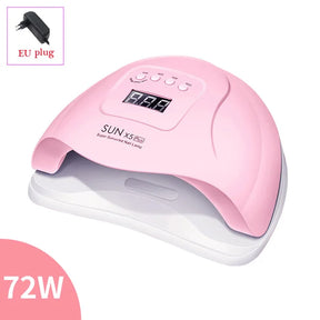 Nail Dryer LED Nail Lamp UV Lamp for Curing All Gel Nail Polish  Dryer Pink-72W The Khan Shop