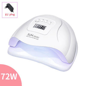 Nail Dryer LED Nail Lamp UV Lamp for Curing All Gel Nail Polish  Dryer White-72W The Khan Shop