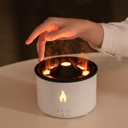 New Creative Ultrasonic Essential Oil Humidifier Volcano Aromatherapy Machine Spray Jellyfish Air Flame Humidifier Diffuser KHAN SHOP LLC Decoration