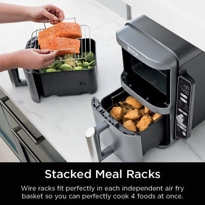 Ninja SL401 DoubleStack XL 2-Basket Air Fryer, DoubleStack Technology KHAN SHOP LLC ninja air fryer