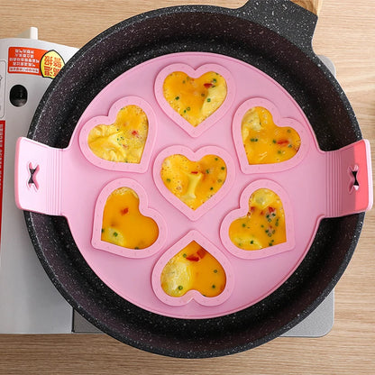 Nonstick Pancake Molds Ring Silicone Fried Egg Mould Reusable Pancake Maker KHAN SHOP LLC kitchen