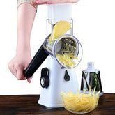 Hand Rock Vegetable Cutter, Fruit And Vegetable Grater, Potato Slicing And Peeling Machine, Kitchen Multi-function Shredded Vegetable Cutter House Holds The Khan Shop White  