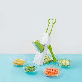 Home Kitchen Multi-functional Vegetable Cutter Slices And Shreds Potatoes Grater - Green, Blue, Red- KHAN SHOP LLC 3