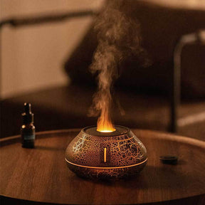 New Humidifier Colorful Simulation Flame Aroma Diffuser The Khan Shop