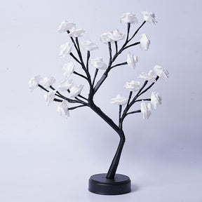 Table Lamp Flower Tree Rose Lamps  Table Lamps White-Rose-Usb-Plug-In The Khan Shop