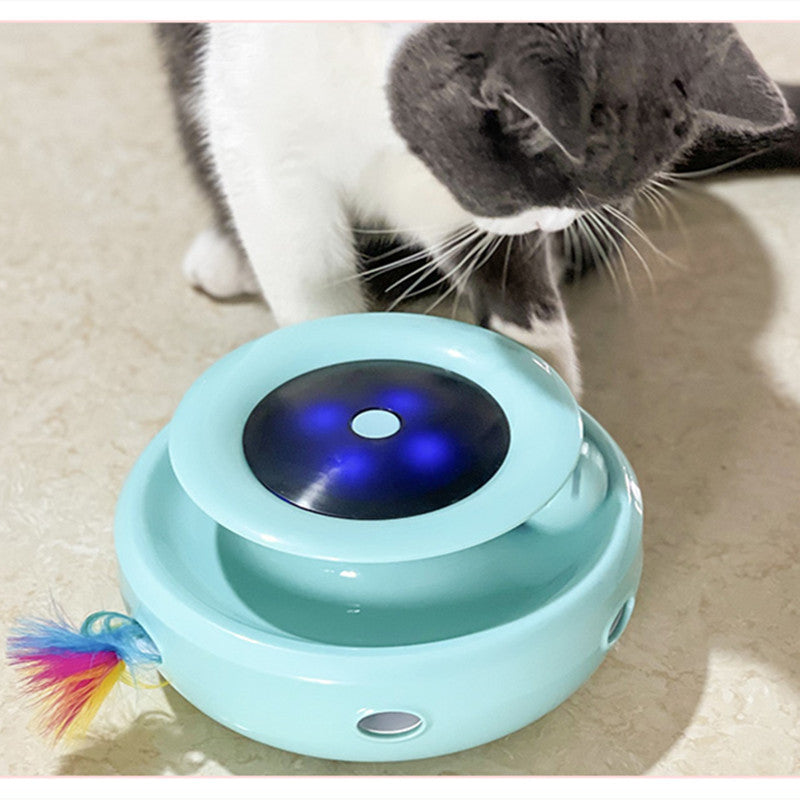 Fun Cat Supplies Toy Electric Self Hi Feather Cat Toy - White / Labelable, Blue / Labelable, Orange / Labelable- KHAN SHOP LLC 6