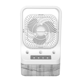 Household Cooling Fan Usb Rechargeable Head Adjustable Air Cooling Water The Khan Shop