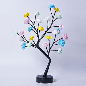 Table Lamp Flower Tree Rose Lamps  Table Lamps Four-Colored-Rose-Usb-Plug-In The Khan Shop