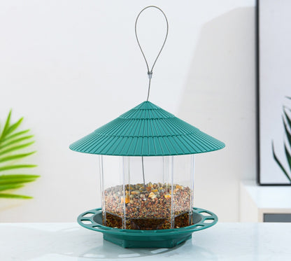 Outdoor Garden Hanging Transparent Bird Feeder KHAN SHOP LLC garden