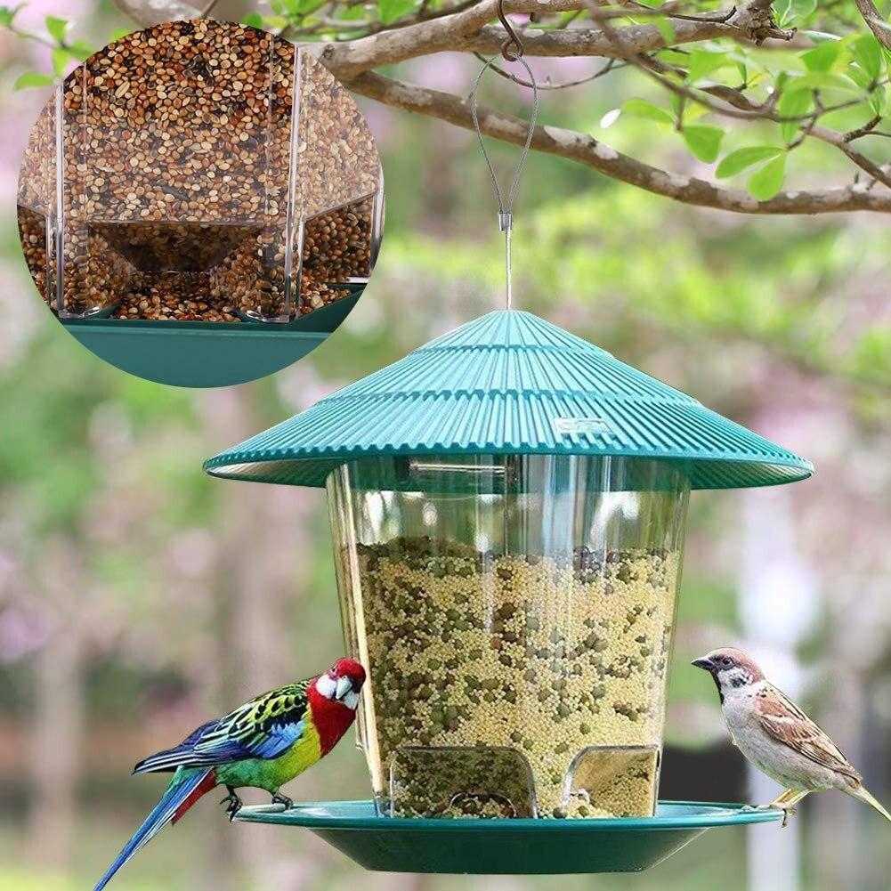 Outdoor Garden Hanging Transparent Bird Feeder KHAN SHOP LLC garden