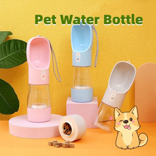 Pet Dog Water Bottle Feeder Bowl Portable Water Food Bottle The Khan Shop Sipper & Bottle