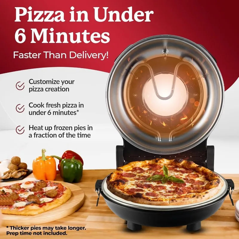 Piezano Pizza Oven by Granitestone – Electric Pizza Oven Indoor Portable  oven  The Khan Shop