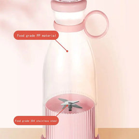 Rechargeable Mixers Fresh Fruit Juicers Blue/Pink Usb Portable Juice