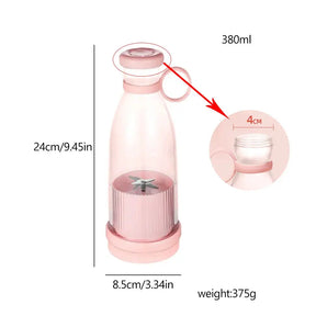 Rechargeable Mixers Fresh Fruit Juicers Blue/Pink Usb Portable Juice