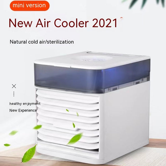 Portable Air Conditioner Fan Desktop Humidifier Electric Fan  Portable Air Conditioner Three-Generations-7-USB The Khan Shop