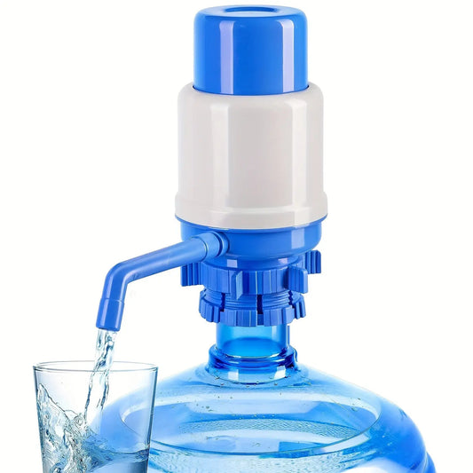 Portable, BPA-Free Manual Water Pump For Bottled Water - Easy-to-use Hand-Pressure Drinking Fountain -  Manual Water Dispenser KHAN SHOP LLC 