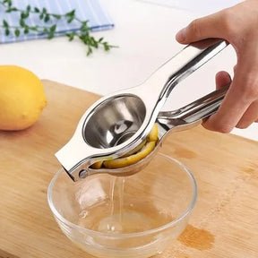 Portable Lemon Orange Manual Fruit Juicer 304 Stainless Steel Kitchen Accessories Tools  Juicer & Blender silver The Khan Shop