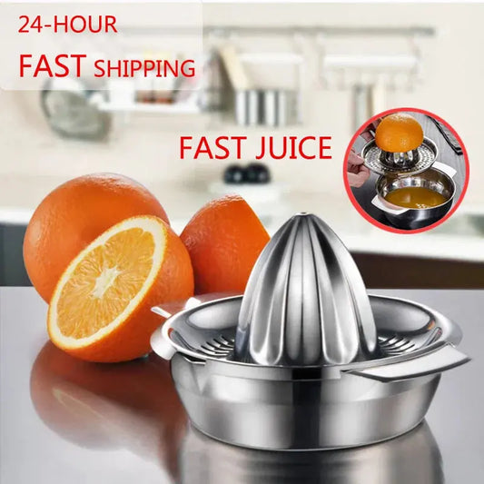 Portable Lemon Orange Manual Fruit Juicer 304 Stainless Steel Kitchen Accessories Tools - KHAN SHOP LLC