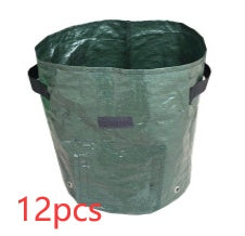 Potato Grow Bags Vegetable Planter Growing Bag DIY Fabric Grow Pot Outdoor Garden Pots Garden Tools Veget Garden KHAN SHOP LLC garden Green-12pcs-25x22cm