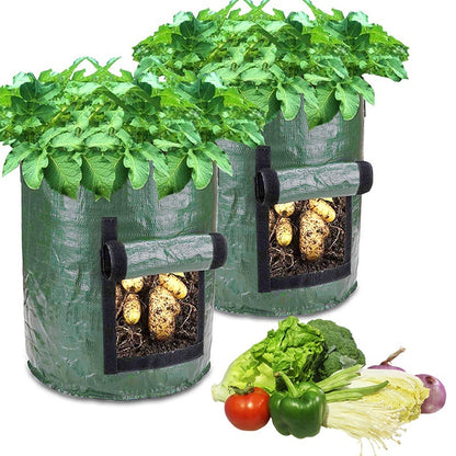 Potato Grow Bags Vegetable Planter Growing Bag DIY Fabric Grow Pot Outdoor Garden Pots Garden Tools Veget Garden KHAN SHOP LLC garden