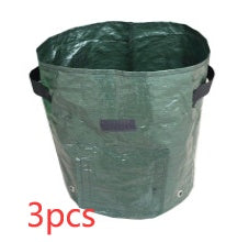 Potato Grow Bags Vegetable Planter Growing Bag DIY Fabric Grow Pot Outdoor Garden Pots Garden Tools Veget Garden KHAN SHOP LLC garden Green-3pcs-25x22cm