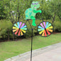 Puppy Animal On Bike Diy Windmill Animal Bicycle Wind Spinner Whirligig Garden Lawn Decorative Gadgets Kids Outdoor Toys KHAN SHOP LLC garden Turtle