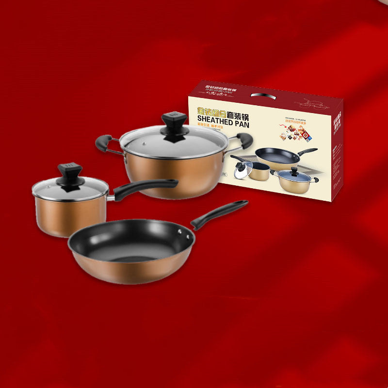 Set Of Pot Kitchen Cookware Cooking Pots KHAN SHOP LLC made in cookware