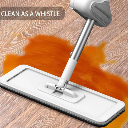 Squeeze Mop Hand-Free Wash Lazy 360° Mops with Reusable Microfiber Pads KHAN SHOP LLC house power washer