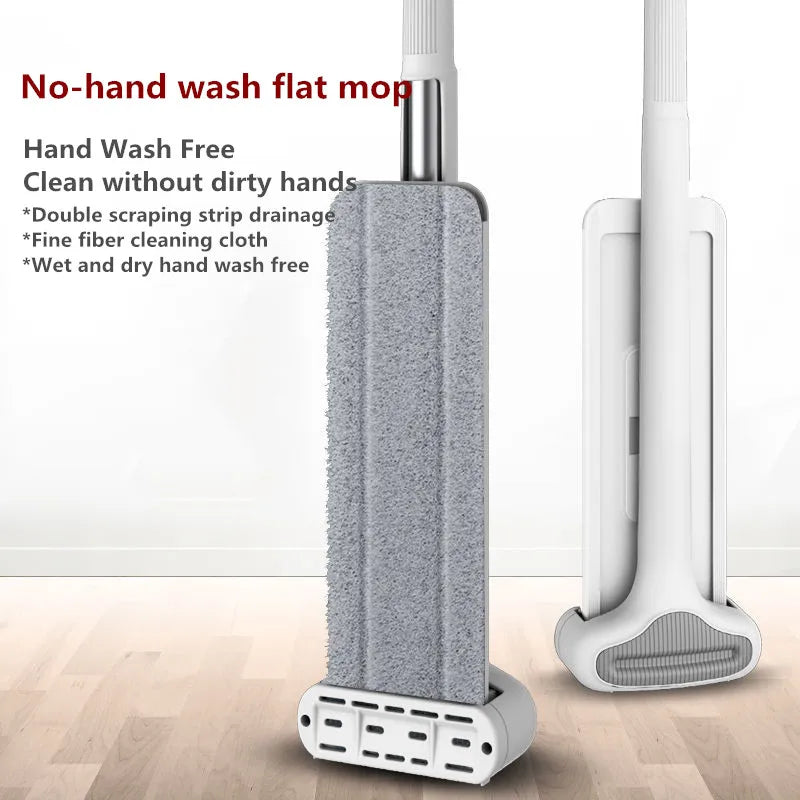 Squeeze Mop Hand-Free Wash Lazy 360° Mops with Reusable Microfiber Pads KHAN SHOP LLC house power washer