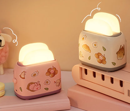 Toaster Small Night Light Cute USB Girl Heart KHAN SHOP LLC toaster