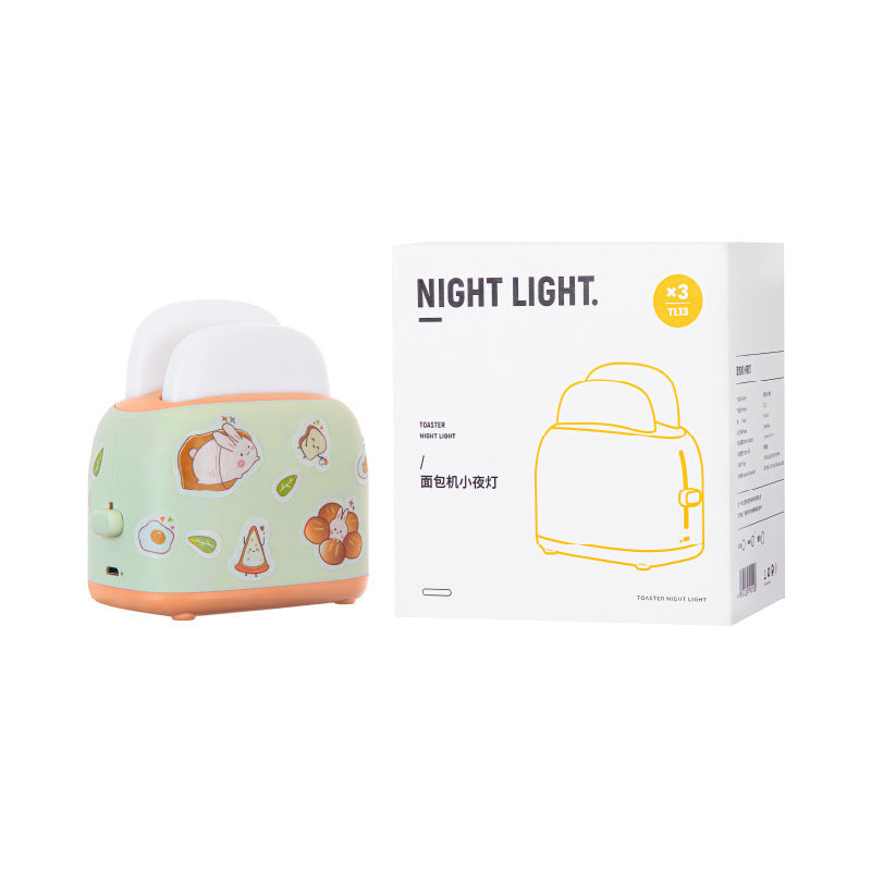 Toaster Small Night Light Cute USB Girl Heart KHAN SHOP LLC toaster