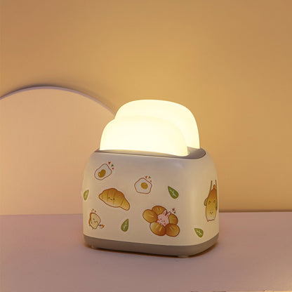 Toaster Small Night Light Cute USB Girl Heart KHAN SHOP LLC toaster Beige-USB