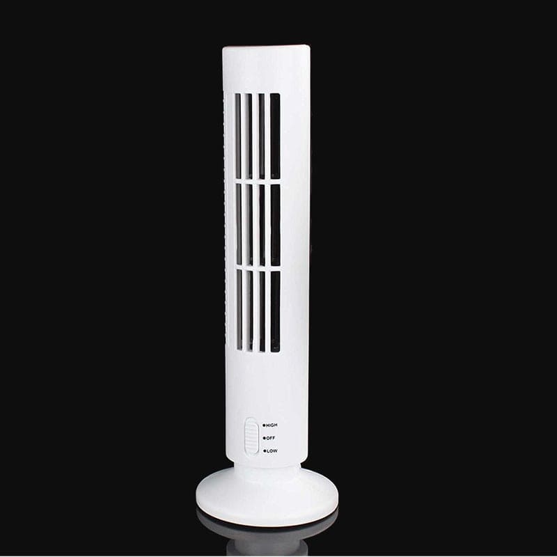 Tower fan bladeless fan tower electric fan mini vertical air conditioner fan KHAN SHOP LLC Air Conditioner White