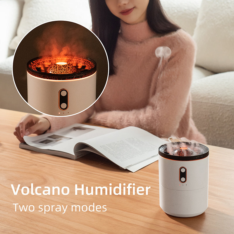 Volcanic Flame Aroma Essential Oil Diffuser USB Portable Jellyfish Air Humidifier Night Light Lamp Fragrance Humidifier KHAN SHOP LLC Decoration