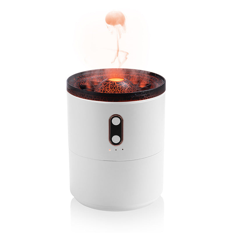 Volcanic Flame Aroma Essential Oil Diffuser USB Portable Jellyfish Air Humidifier Night Light Lamp Fragrance Humidifier KHAN SHOP LLC Decoration