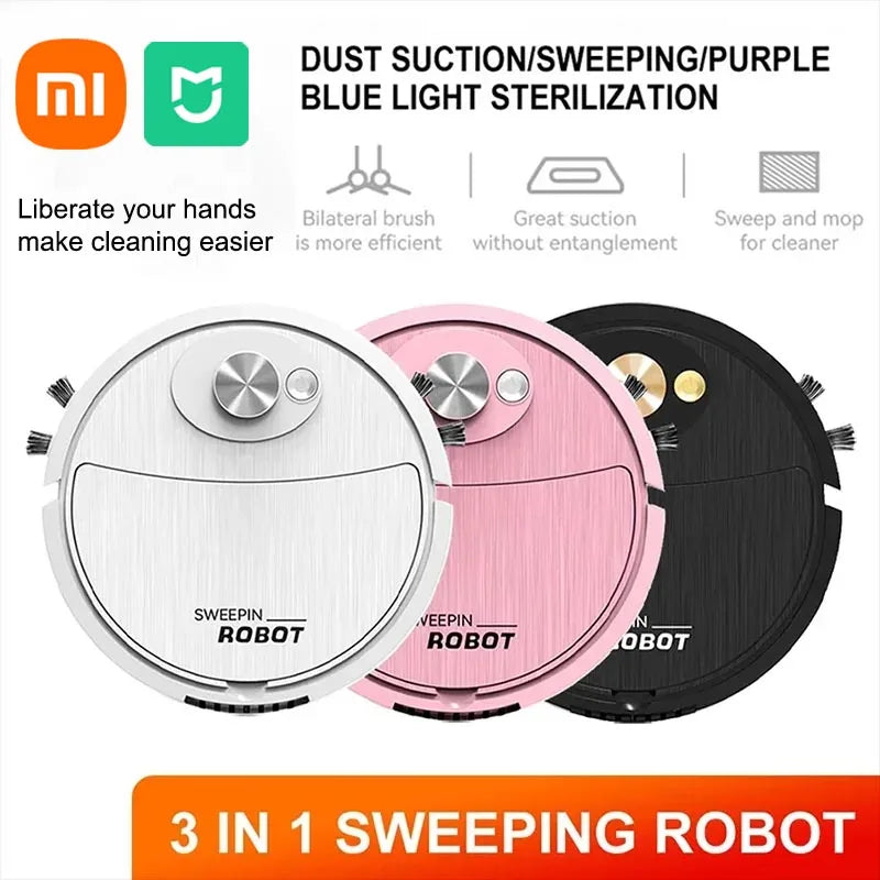 Xiaomi MIJIA 3-in-1 Sweeping Robot Home Smart Sweeper Vacuum Mopping KHAN SHOP LLC dust and mop house cleaning