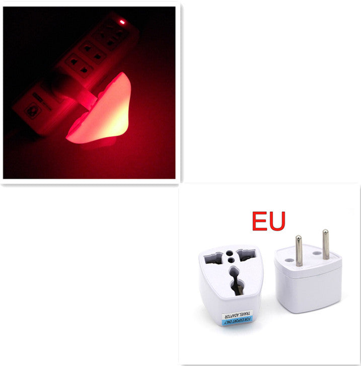 LED Night Light Mushroom Wall Socket Lamp  Wall Decoration Mushroom-EU-Red The Khan Shop