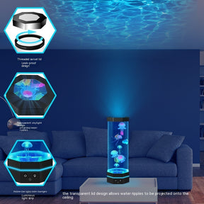 Jellyfish Lava Lamp 17 Colors Changing 15inch Jellyfish Lamp With Remote Control USB The Khan Shop