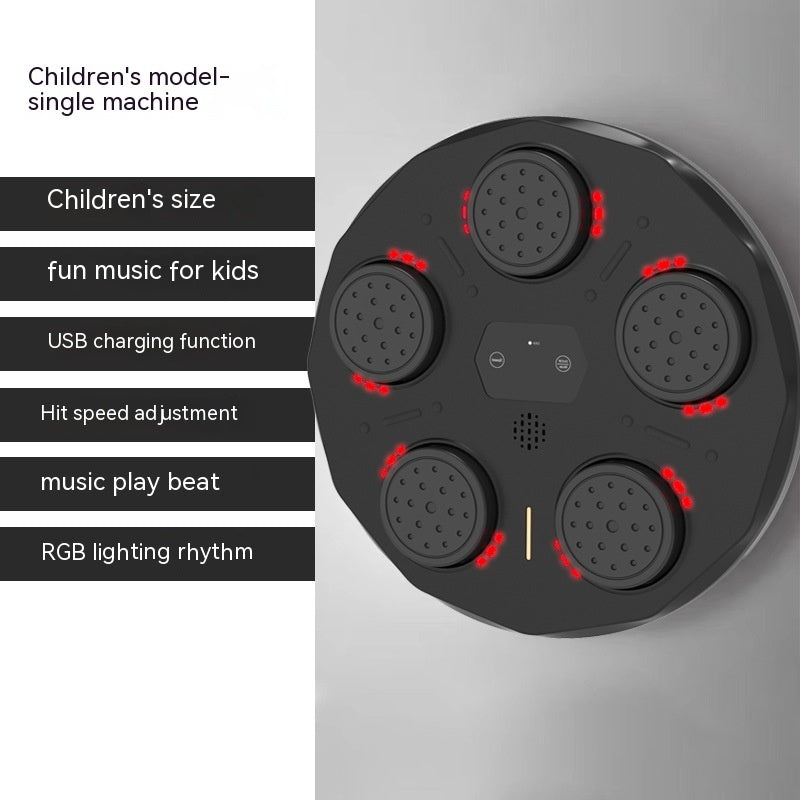 Children's Music Boxing Machine Blue Light  Wall Decoration Red-Light-Without-Gloves The Khan Shop