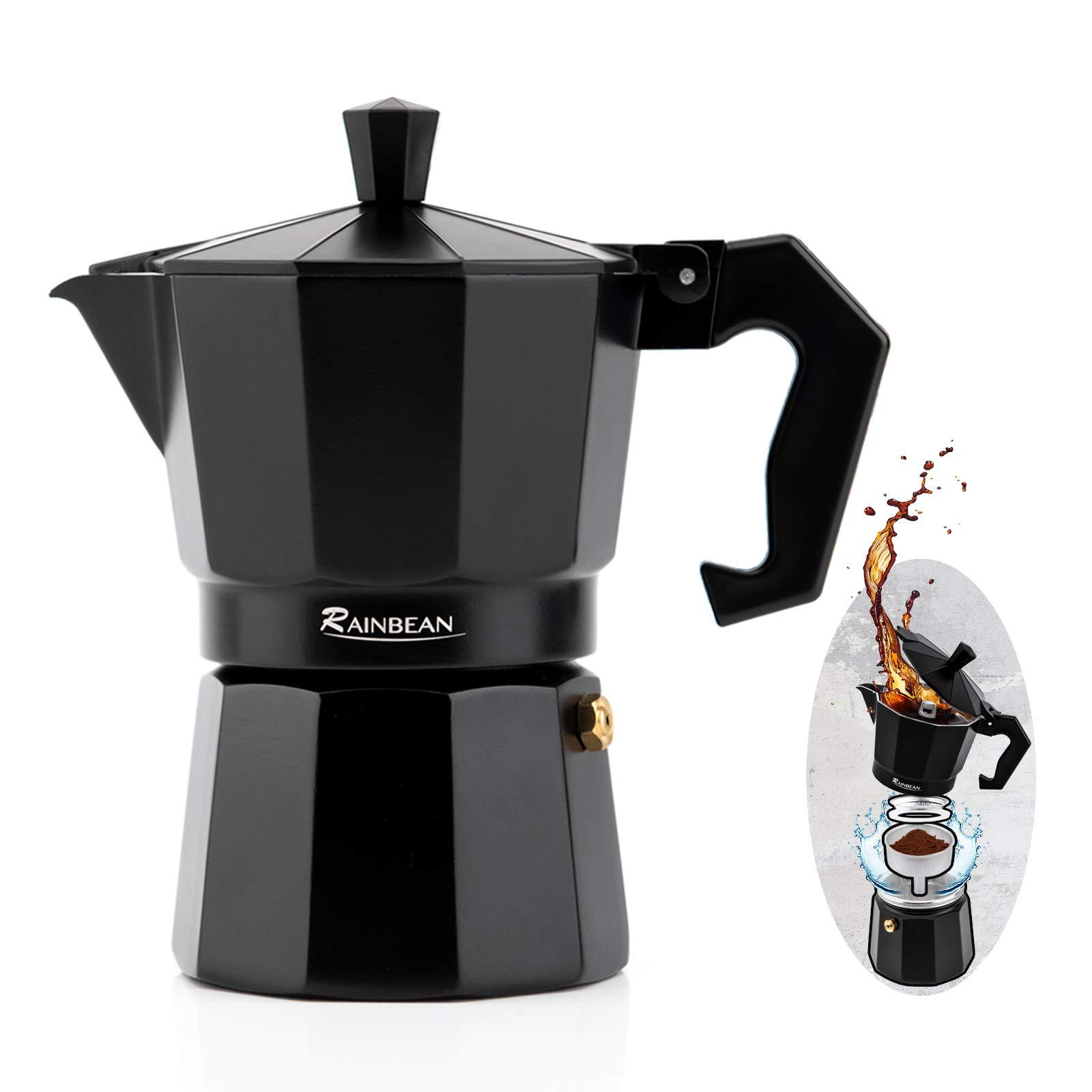 Stovetop Espresso Maker Espresso Cup Moka Pot Classic Cafe Maker  Coffee Maker 3-cups The Khan Shop