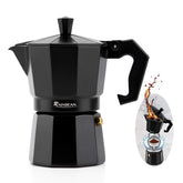 Stovetop Espresso Maker Espresso Cup Moka Pot Classic Cafe Maker  Coffee Maker 3-cups The Khan Shop