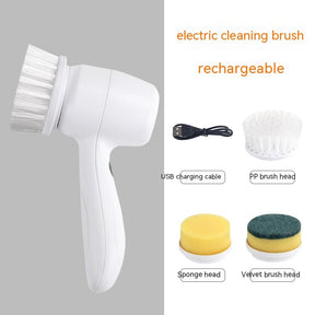 Electric Cleaning Brush 4 In 1 Spinning Scrubber Handheld The Khan Shop