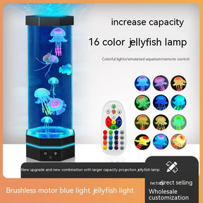 Jellyfish Lava Lamp 17 Colors Changing 15inch Jellyfish Lamp With Remote Control USB The Khan Shop