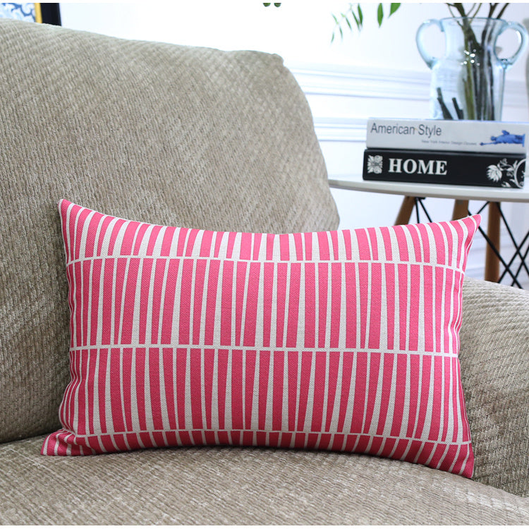 Nordic Color Geometric Throw Pillows  Throw Pillows Q4678-Long-pillow-30x50cm The Khan Shop