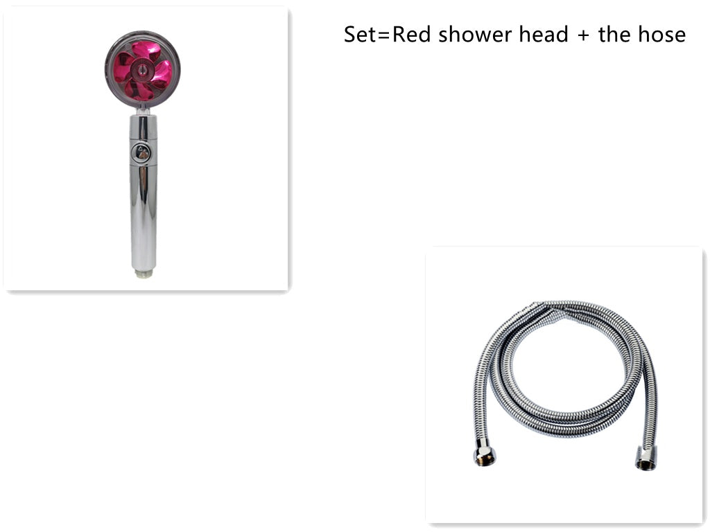 Shower Head Water Saving Flow 360 Degrees Rotating  Bathroom Accessories Set8 The Khan Shop